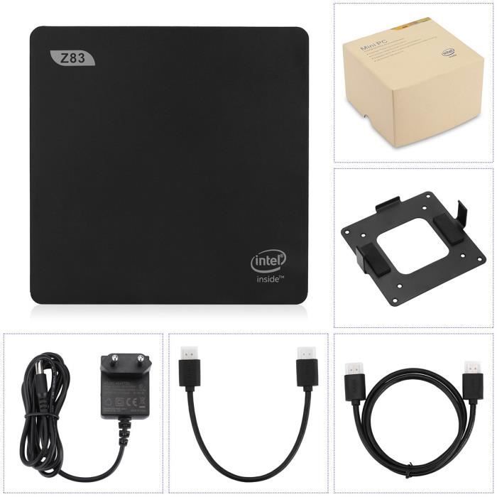 TV BOX Dual WIFI 2Go + 32Go Windows 10 & Linux BT 4.0 MINI PC Intel x5 ...