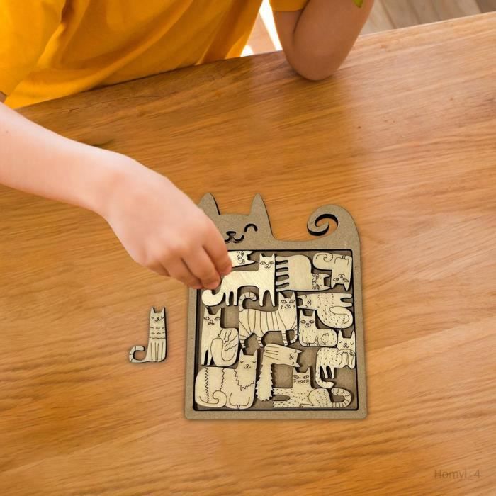 Puzzle bois 3D Chat