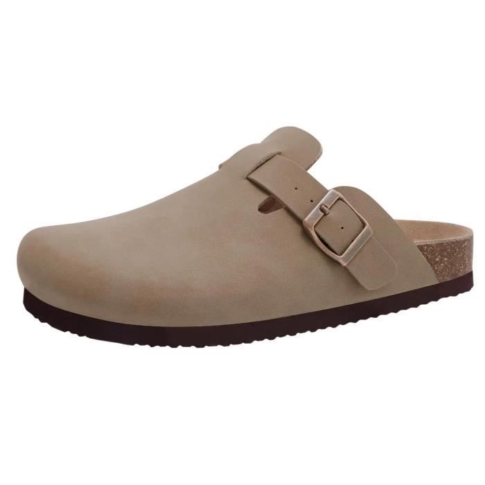Mocassin sabot fourré en daim • Mon Mocassin