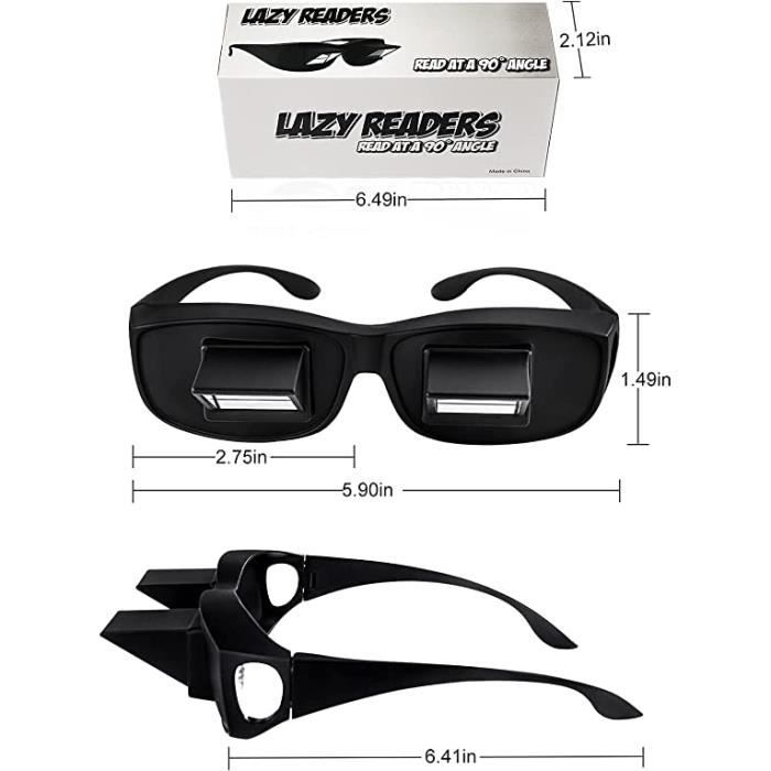 Okcsc Allonge lunettes prisme pour lire et regarder unisexe Achat Vente lunettes de lecture Noir Cdiscount