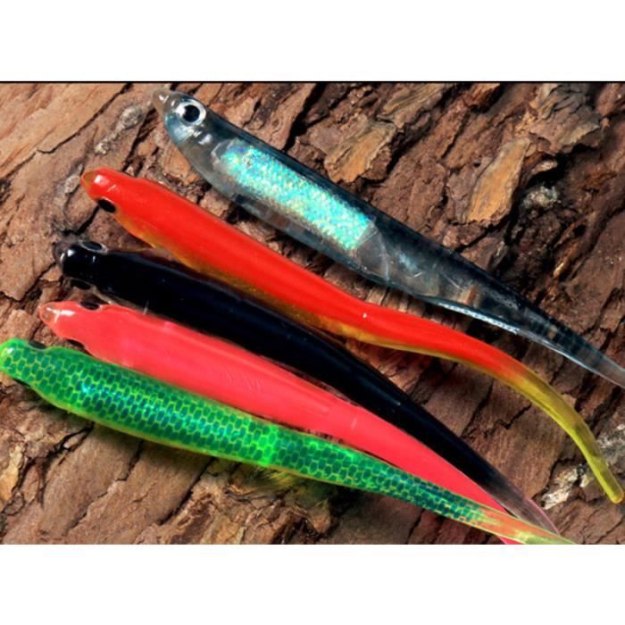 5PCS Fishing Bait Set Silicone Soft Fish Lures Kit Fresh Water Cocked Lips  Suit Simulated Shaped Baits Fake MANETTE JEUX VIDEO - Cdiscount Sport