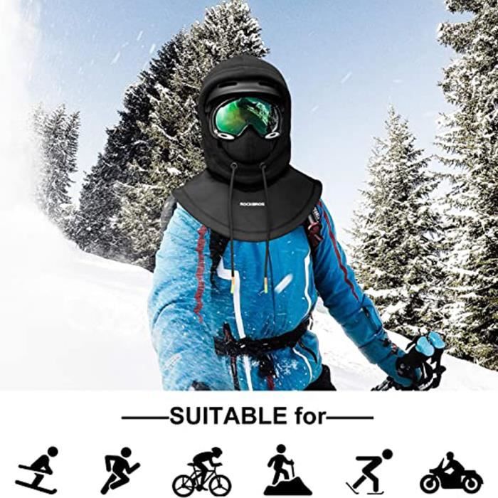 Acheter Cagoule de Ski par temps froid pour hommes, coupe-vent, écharpe  thermique d'hiver, cache-cou pour femmes