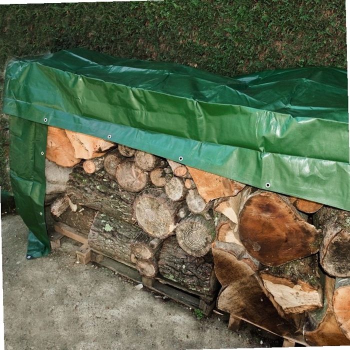 WERKA PRO Bâche Multifonctions Ultra-Résistante 240 G/m² Noire/Verte – 1,5 X 6 M – Protection Robuste Anti-UV
