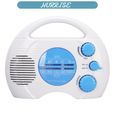 Radio De Douche Portable AM FM Étanchée - Haut-Parleur Intégré Bouton Rotatif