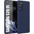 Coque Silicone pour Samsung S20 FE Protection Antichoc Slim Léger Bleu Marine-0