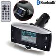 LCC® NEW Sans fil Bluetooth universel écran LCD voiture MP3 Transmetteur SD MMC USB Modulateur FM Radio adaptateur Kit mains libres.-0