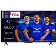 Tcl TV QLED 43C645 109 cm 4K UHD Google TV 2023 Aluminium brossé - 5901292519742-0