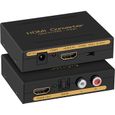 TD® HDMI Audio extracteur convertisseur SPDIF + RCA L - R TV DVD Noir - Acessoire de vidéo et sons - cable et connecteur HDMI-0
