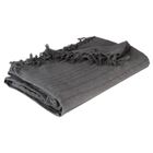 ATMOSPHERA CRÉATEUR D'INTÉRIEUR Jeté de lit coton gris 160x220cm - Atmosphera createur d'interieur