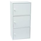 Meuble blanc à portes WERKA PRO 3 portes (80 x 40 x 29 cm)