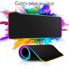 CLOUDSEMI Tapis de Souris XXL Gamer RGB avec 12 Modes d'Eclairage 800 x 300 x 4mm Très Grande Gaming Tapis