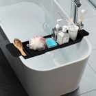 FODLON Pont de baignoire extensible, Plateau de Baignoire Avec Design de Drainage Respirant Sans Humidité noir