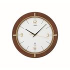 HOMELIFE24 Horloge murale - Nr. F5912 - Aluminium brossé - Rond - Intérieur - Contemporain