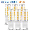 BIVGOCLS-6X G9 Ampoule LED 3W (équivalent 33W Ampoules Halogènes),350LM,Lumière Blanche Chaude