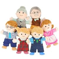 Ensemble de marionnettes à main pour la famille DRFEIFY - 6 personnages - Blanc - 2 ans de garantie