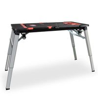 Table De Travail Multifonctionnelle 5en1 | Table D'atelier Pliante Et Portable | Établi | Support Télescopique | Trabattello | Train