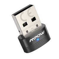 Adaptateur USB Bluetooth 5.0 Mpow, Compatible avec Windows 7 / 8.1 / 10, pour Ordinateur de Bureau, PC, Souris, Clavier,