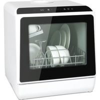 Lave Vaisselle Pose Libre Posable- 2 Couverts - 5 Programmes - Blanc
