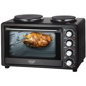 EU Plug Capacit/é de 10L Four Multifonctionnel avec Plaque de Cuisson Mini Four /à Pizza 220V 800 W 50 HZ pour Bureau Cuisine Four de Cuisson /Électrique avec Minuterie