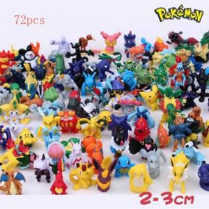FIGURINE - PERSONNAGE Lot de 72 Pièces Pokémon Figurine Poké Jouet, Mons