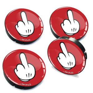 pour enjoliveurs et jantes en alliage GTBTuning Lot de 4/ autocollants pour cache-moyeux /à effet 3D 60/ mm Adh/ésif 3M R/ésin/és gris anthracite