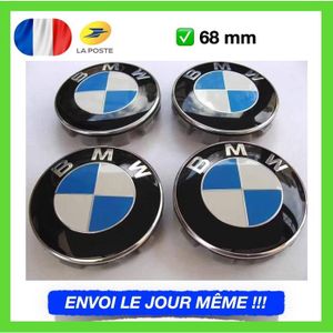 INSIGNE MARQUE AUTO 4 X CENTRE DE ROUES CACHE MOYEU BMW CLASSIQUE LOGO