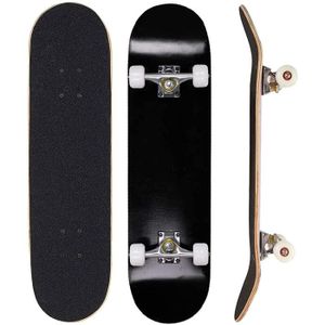 SKATEBOARD - LONGBOARD Skateboard adulte trick skate board pour débutant - Marque - Modèle - Durable - Noir - Adulte