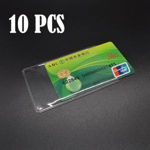 Paquet de 10 porte-cartes transparents / Protecteur de carte bancaire /  Housse de