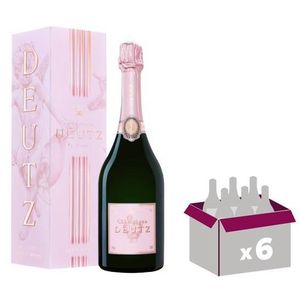 CHAMPAGNE Lot de 6 Champagne Deutz Rosé 2014
