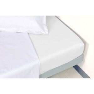 Ardoise 300x270 cm Vent Du Sud Drap Plat Uni en Coton Percale