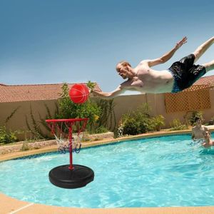 PANIER DE BASKET-BALL FYDUN Panier de basket pour piscine flottant, jeu de basketball aquatique pour l'été, pour enfants et adultes