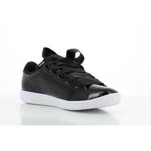 puma vikky ribbon noir vernis