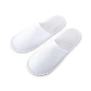 Desineo LOT de 20 paires de Chaussons fermés pantoufle éponge jetables  Blancs pour Thalasso, hôtel, spa, piscine : : Mode
