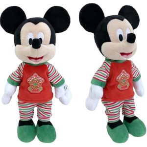 PELUCHE Mascotte de Noël Disney Mickey 25cm