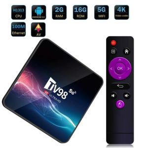 BOX MULTIMEDIA TV98 Android TV Box Android 12.1 H313 4K 60FPS HDR