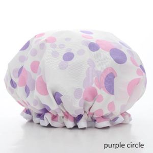 BONNET DE DOUCHE BONNET DE DOUCHE,purple circle--Bonnet de douche é