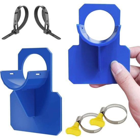SKIR'CO Lot De 2 Supports De Tuyau 160mm - Colliers De Serrage Muraux Et Plafond Avec Vis
