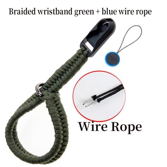 Offre Spéciale appareil photo numérique sangle appareil photo dragonne poignée Paracord tressé bracelet pour Nikon Canon Sony Pentax DSLR