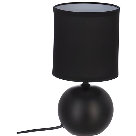 Lampe de chevet boule - Atmosphera Noir