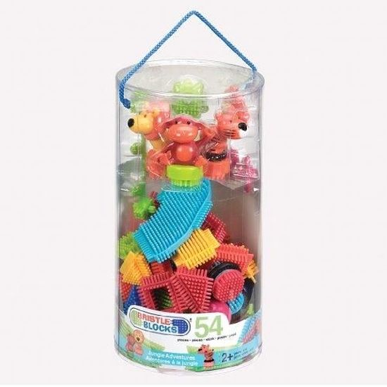 Bristle Blocks - 68 Pièces Jeu De Construction En Bocal Pour Enfants Dès 2 Ans