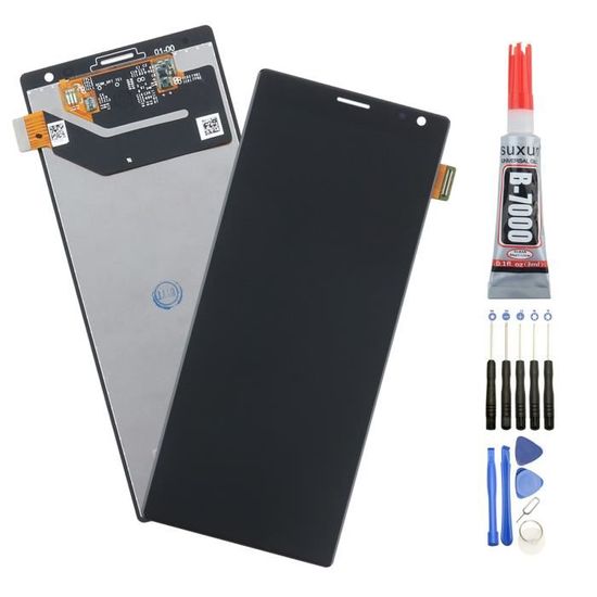 Écran LCD + Vitre Tactile COMPLET Pour Sony Xperia XZ - Gris Foncé - Kit De Réparation