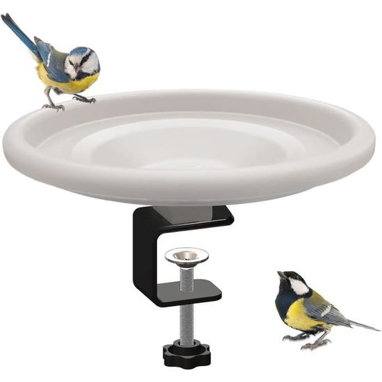 Mangeoires Pour Oiseaux Sauvages Distributeur Nourriture Oiseaux Suspendu - Mangeoire Et Abreuvoir Jardin 23.5x40cm Abreuvoir Jardin Plastique