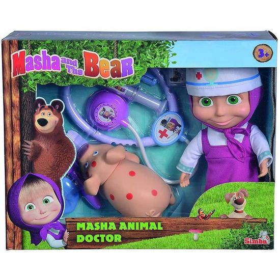 Bambola Simba Masha e Orso Veterinaria - Rose - 3 ans - Enfant - Mixte