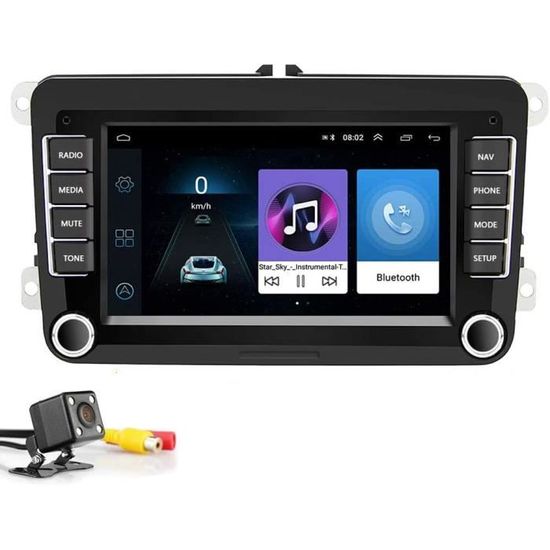 Bluetooth Autoradio 2 Din 7"Lecteur multimedia multimedia pour Voiture Android 8.1 Auto Radio de Navigation stereo pour WiFi 