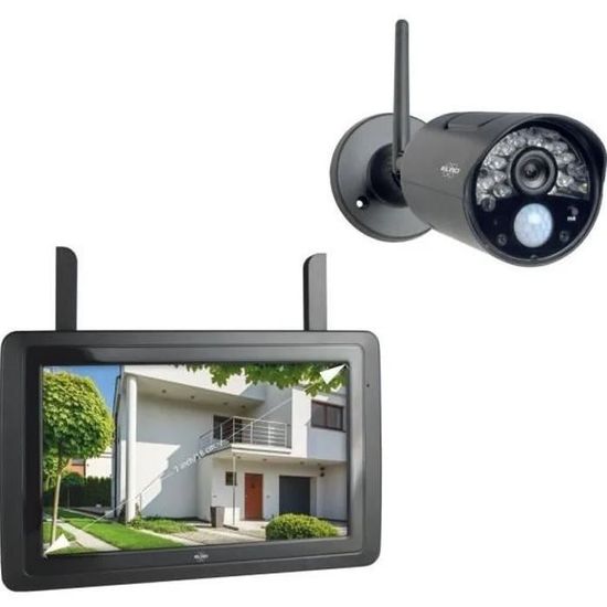 Ensemble de caméras de surveillance sans fil avec écran 7” et appli  (CZ30RIPS) ELRO