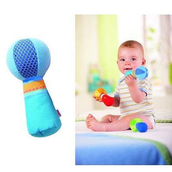 Hochet Maracas En Tissu Bleu Cdiscount Puericulture Eveil Bebe