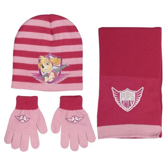 Bonnet Cache Cou Enfant AYPOW 3 En 1 Ensemble Bonnet Echarpe Gants Hiver Pour Enfants De 4 à 8 Ans, Ensembles De Accessoires D'hiver Tricotés Bonnet Tour De Cou Chaud Doublés De