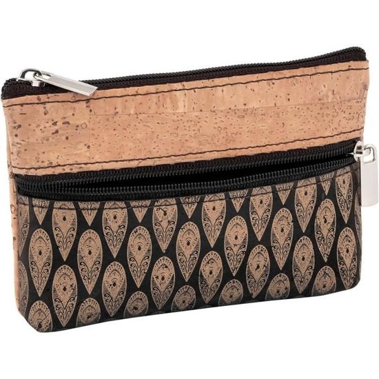 Lot De 2 Porte-monnaie Mini En PU – Avec Fermeture éclair, Pour Cartes, Billets, Pièces, Clés, Portable Et Discret