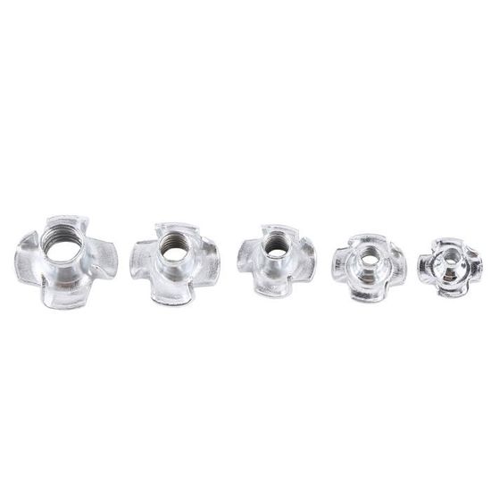Lot De 30 Écrous En T Aveugles Captifs - M6 X 8mm - Acier Carbone - Pour Assemblage De Meubles