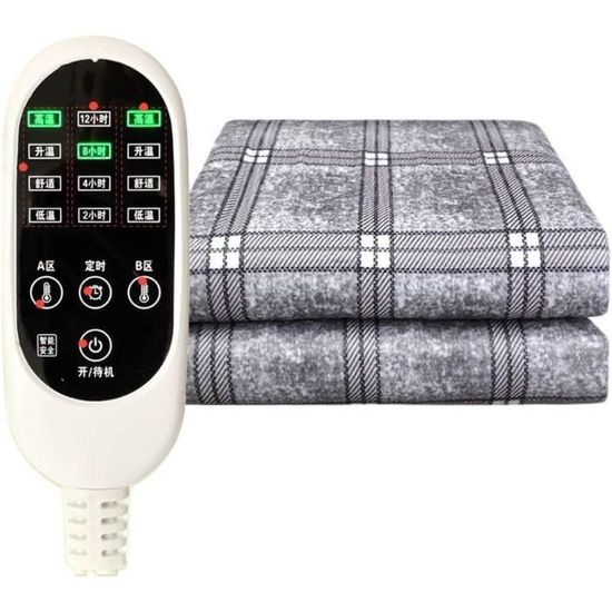 Couverture Chauffante Voiture 12V - 4 Niveaux Chaleur + 4 Timer - 31x61 Cm - Pour Dos, Cou, épaules - Voyage